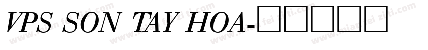 VPS Son Tay Hoa字体转换